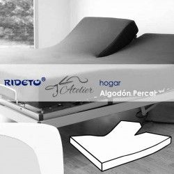 Drap housse lit électrique pur coton Percale blanc
