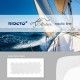 Spannbetttuch Mischgewebe, Schiffmatratze halb-Trapez Form links