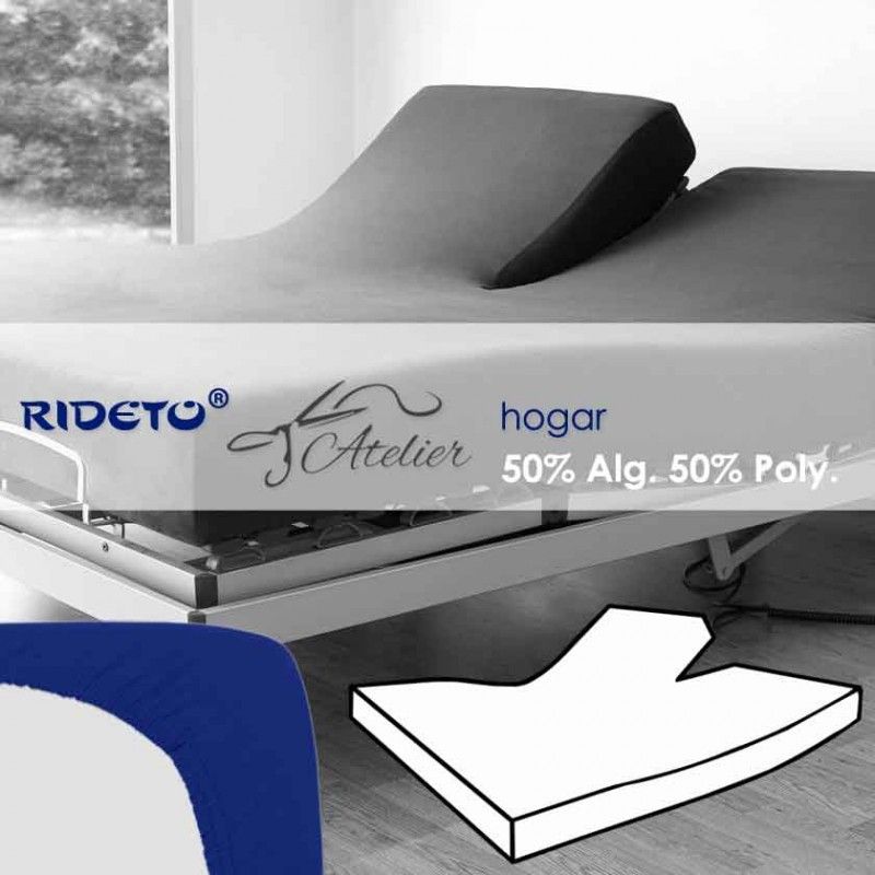 Drap housse lit électrique coton/polyester "Pantalón" bleu