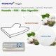 Deluxe Protector impermeable Franela + Rizo Algodón GEMELO