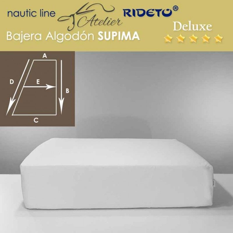 Spannbetttuch Jersey Schiffmatratze, rechteckigem Trapez Form D