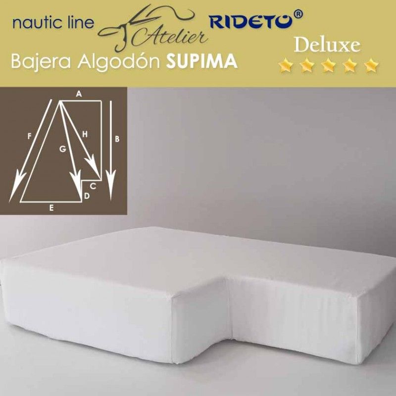 Spannbetttuch für Boot Sumpima Deluxe mit rechteckigem Trapez Form D Inv.
