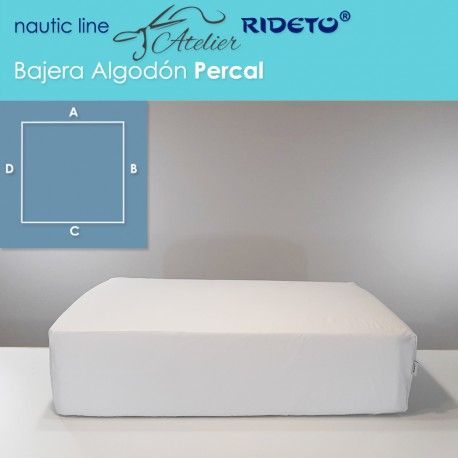 Bajera ajustable de Algodón Percal, colchón camarote Modelo C