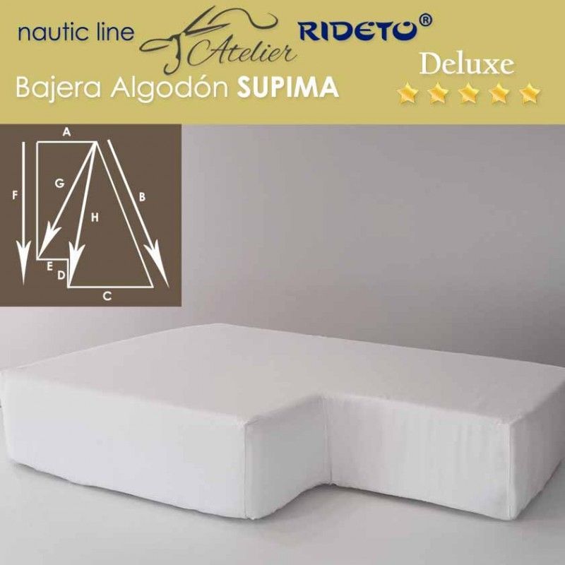 Spannbetttuch für Boot Sumpima Deluxe mit rechteckigem Trapez Form D Inv.
